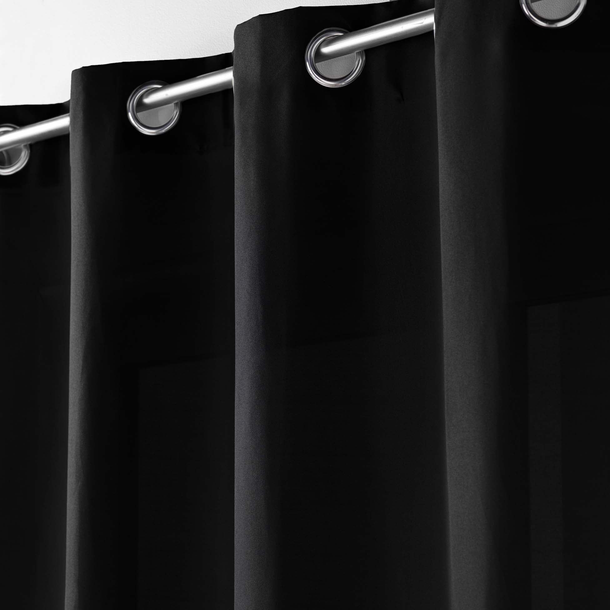 U10 Draperie Absolu Negru, 140 x 280 cm