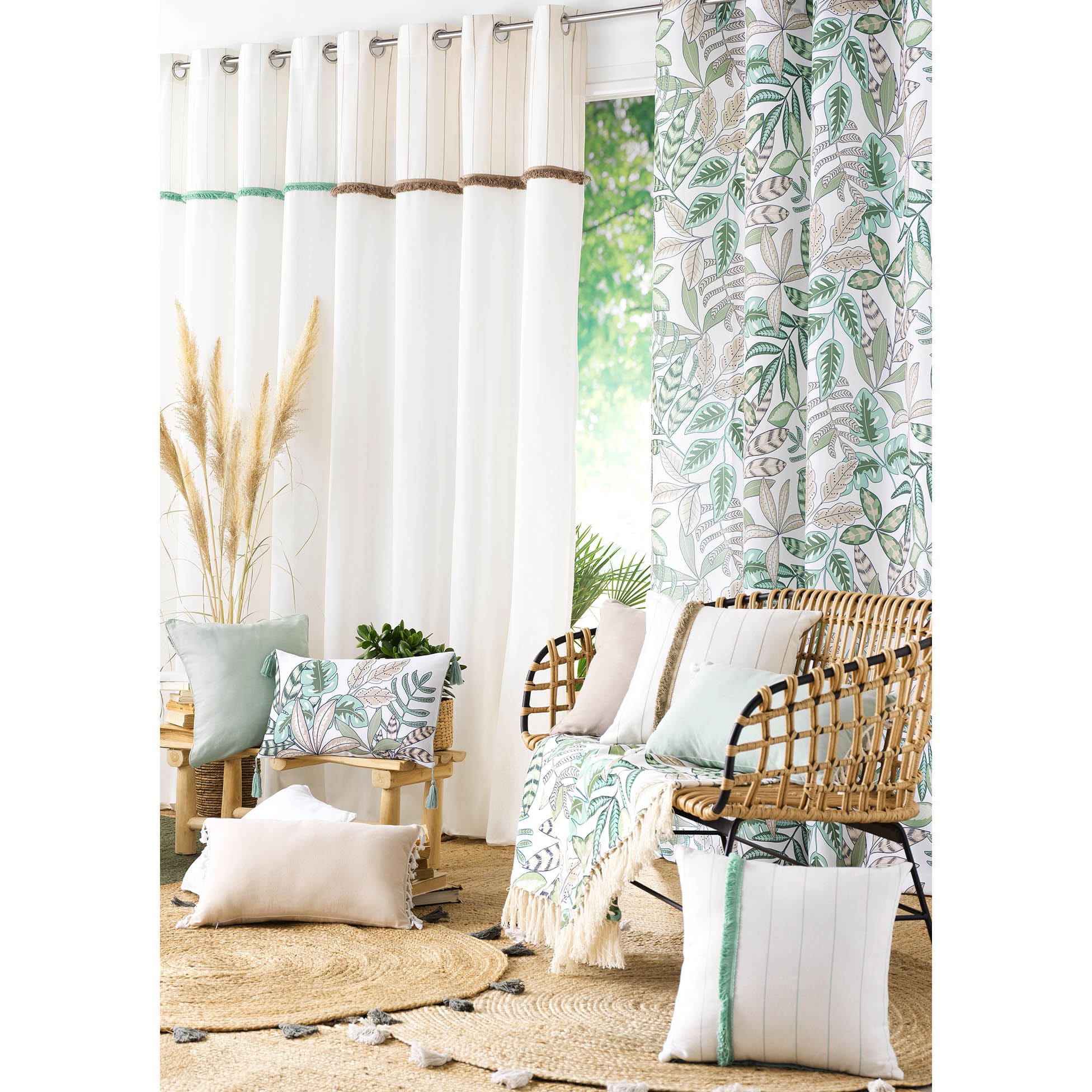 U10 Draperie Alizee Verde Mint, 140 x 240 cm