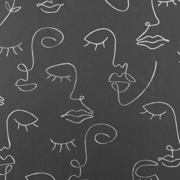 U10 Draperie Arty Line Antracit / Argintiu, 140 x 260 cm