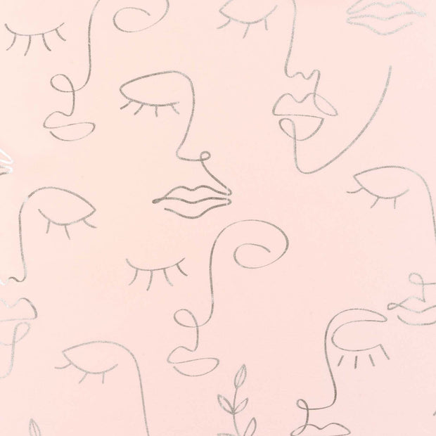 U10 Draperie Arty Line Roz / Argintiu, 140 x 260 cm