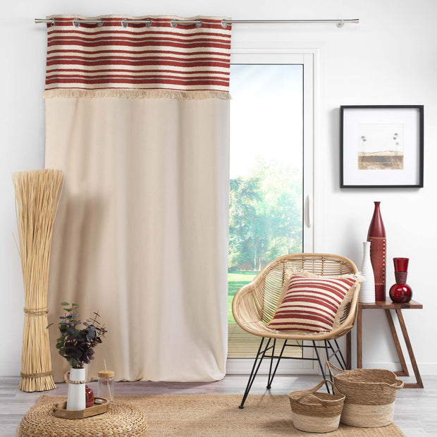 U10 Draperie Atlas Caramiziu, 140 x 240 cm