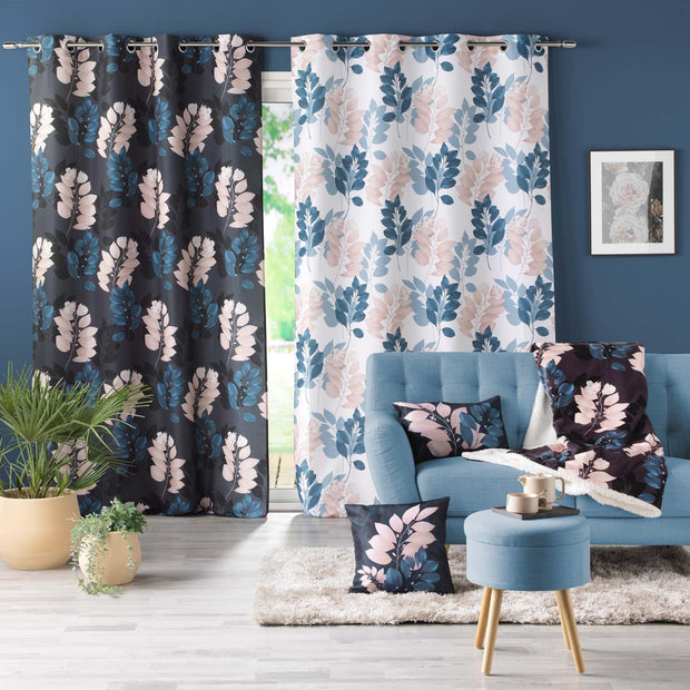 U10 Draperie Belline Alb / Albastru, 140 x 280 cm