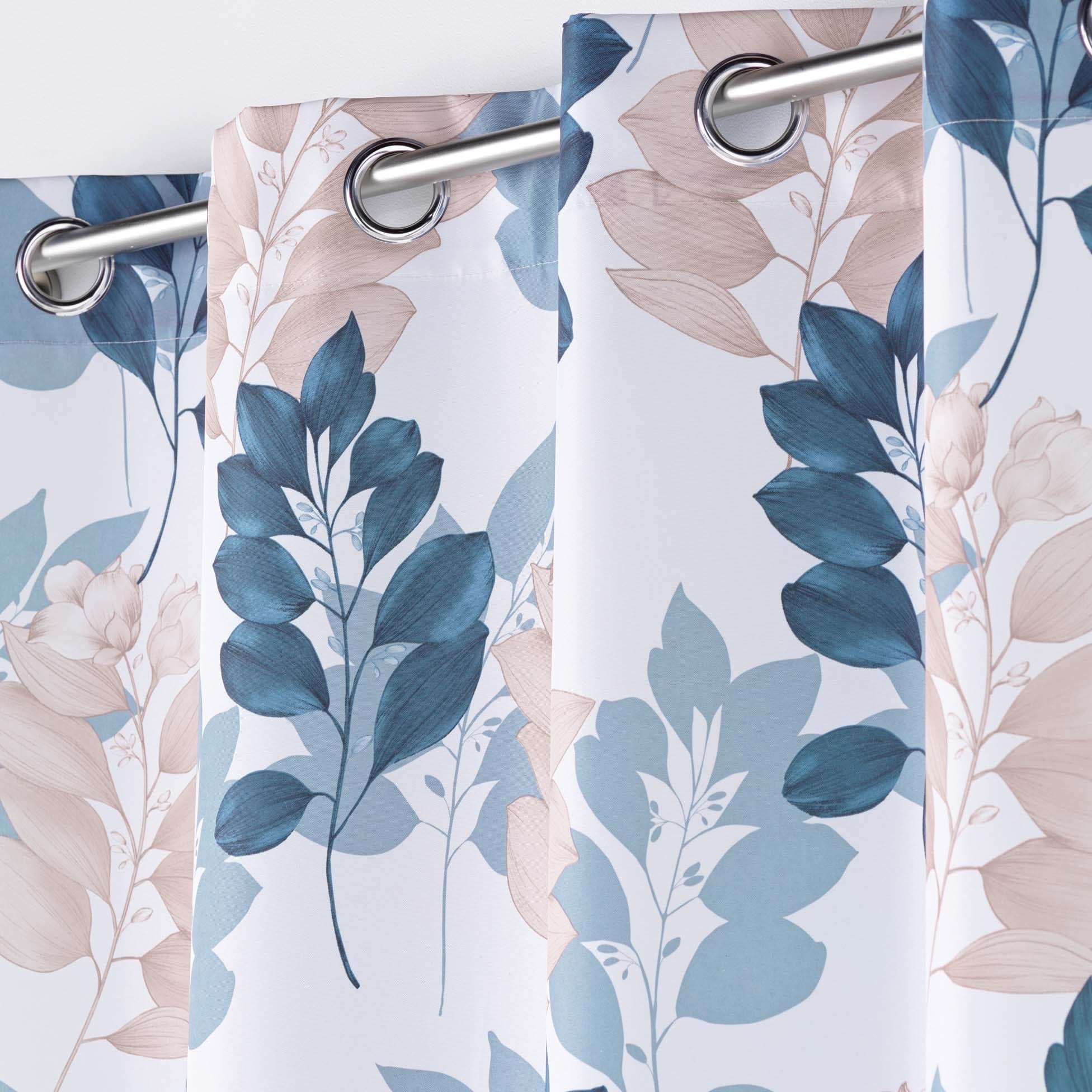 Draperie Belline Alb / Albastru, 140 x 280 cm (3)