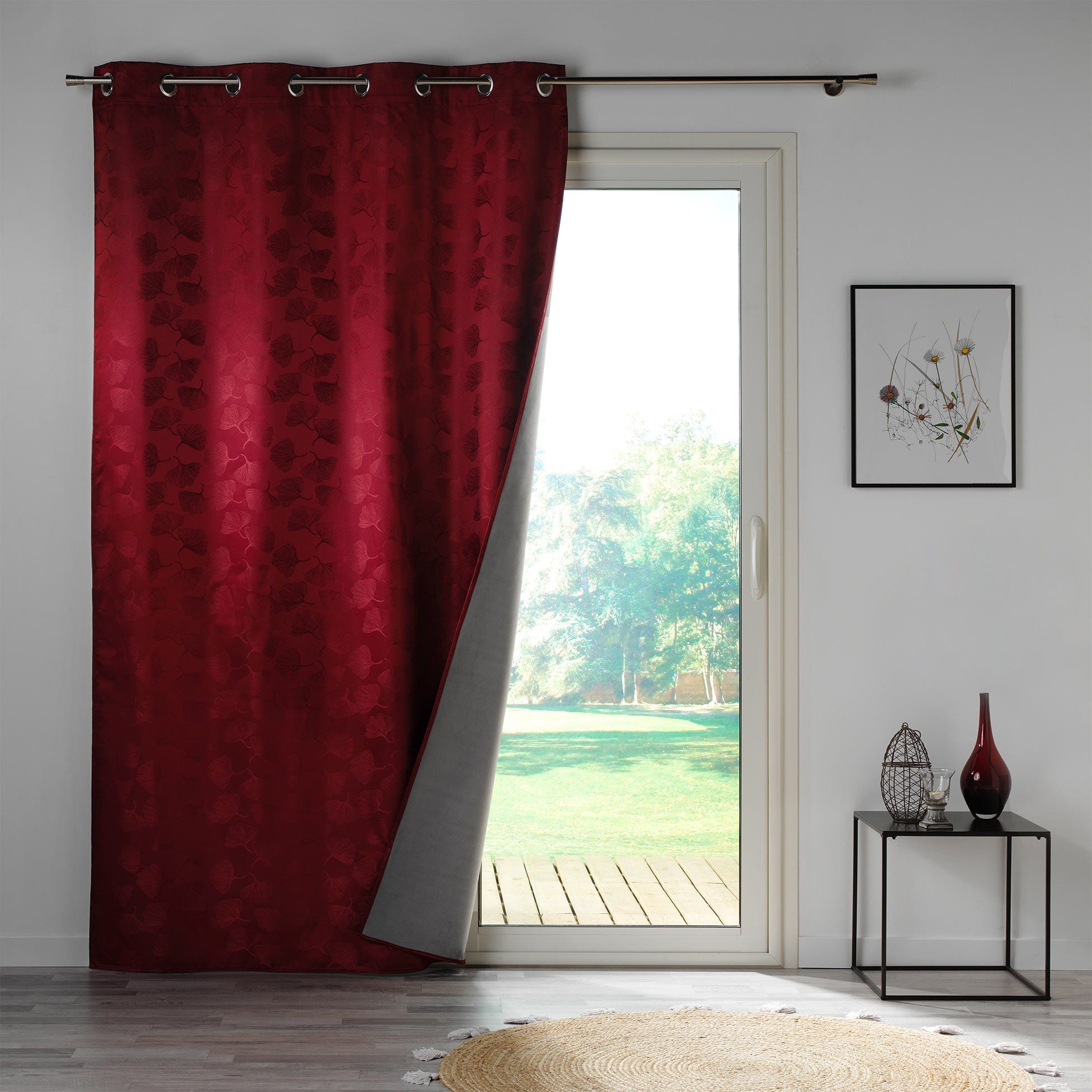 U10 Draperie Blackout Lunella Bordeaux, 140 x 260 cm