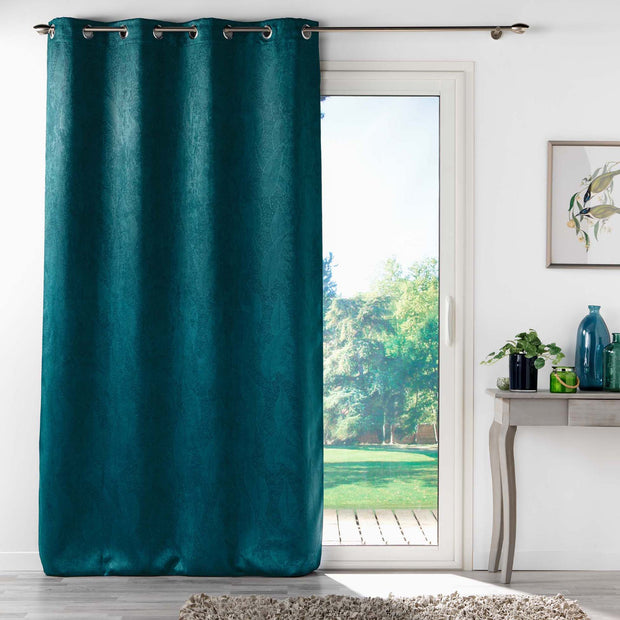 Draperie Blackout Melodie Petrol, 135 x 280 cm (1)