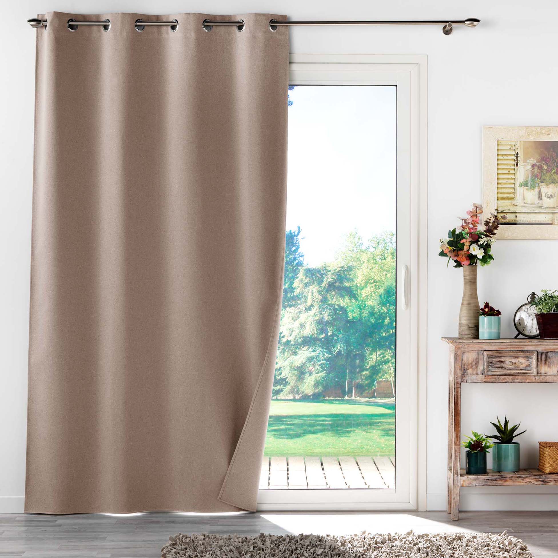 U10 Draperie Blackout Occultiss Grej, 135 x 260 cm