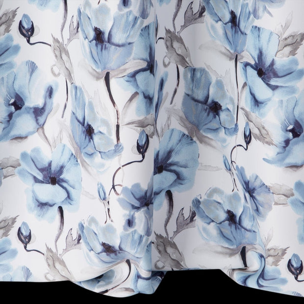 BFSummer Draperie Blackout Willow Alb / Albastru, 135 x 250 cm, 1 bucata