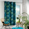 U10 Draperie Blue Vegetal Albastru Inchis, 140 x 260 cm