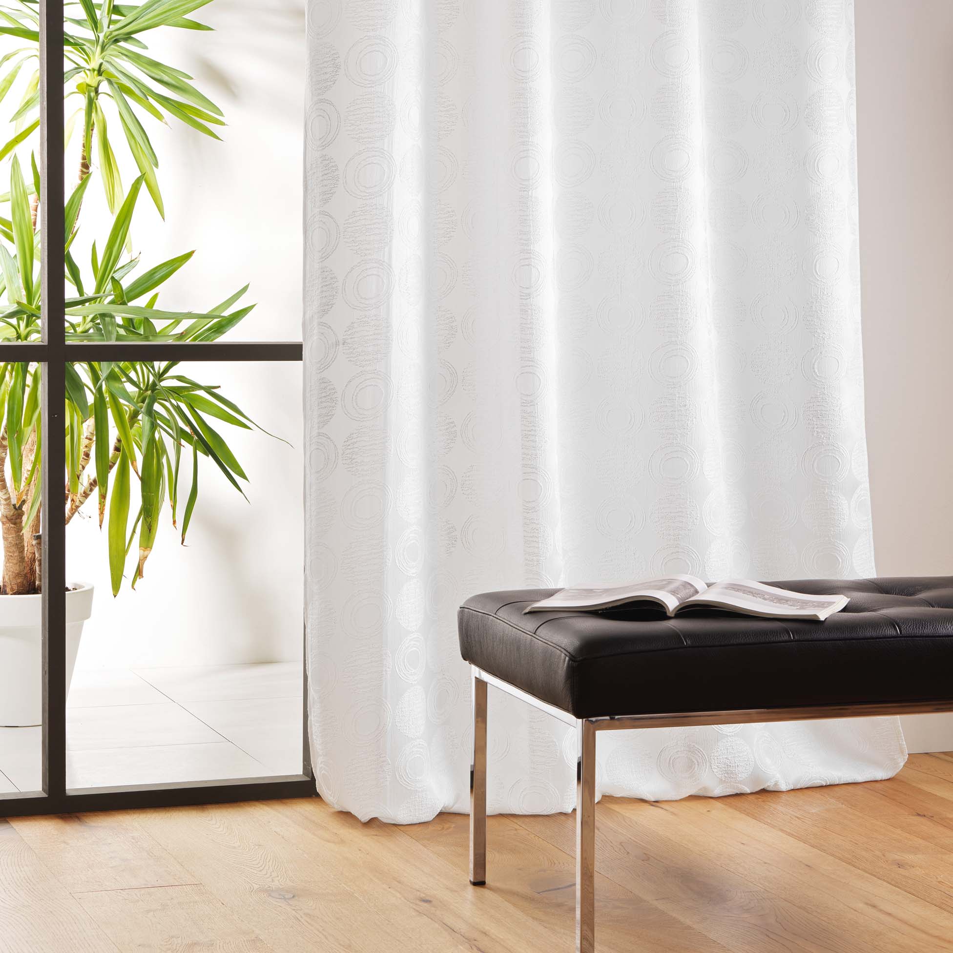 U10 Draperie Caelia Alb, 140 x 280 cm