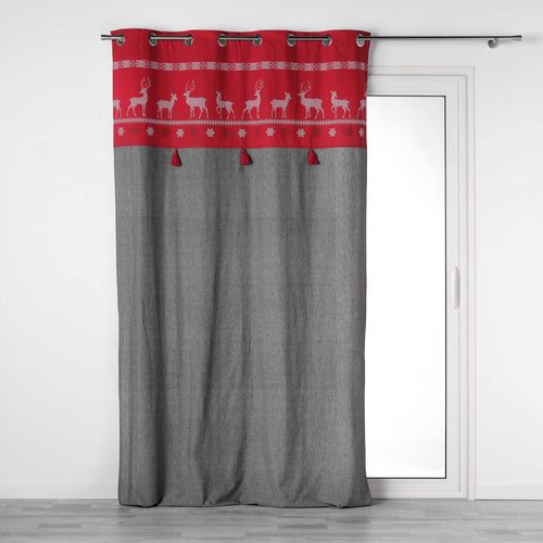 U10 Draperie Cosy Home Rosu / Gri, 140 x 240 cm
