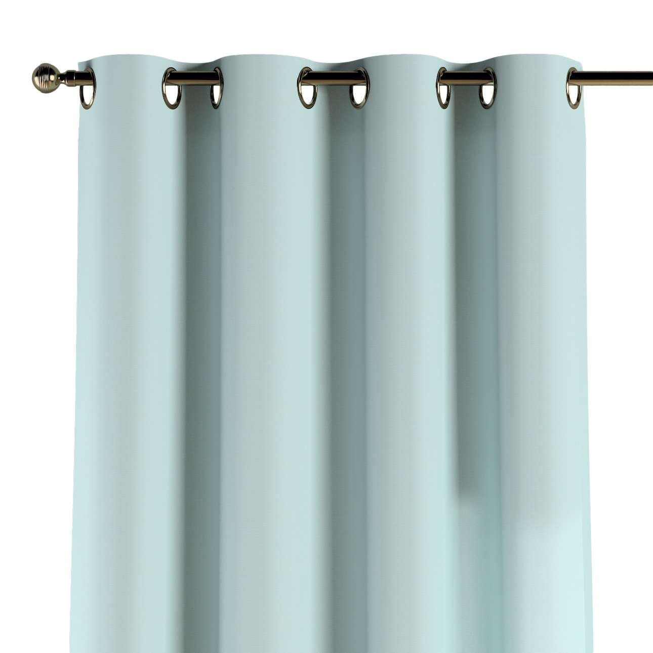 Draperie Cotton Story Eyelet Albastru, 130 x 260 cm