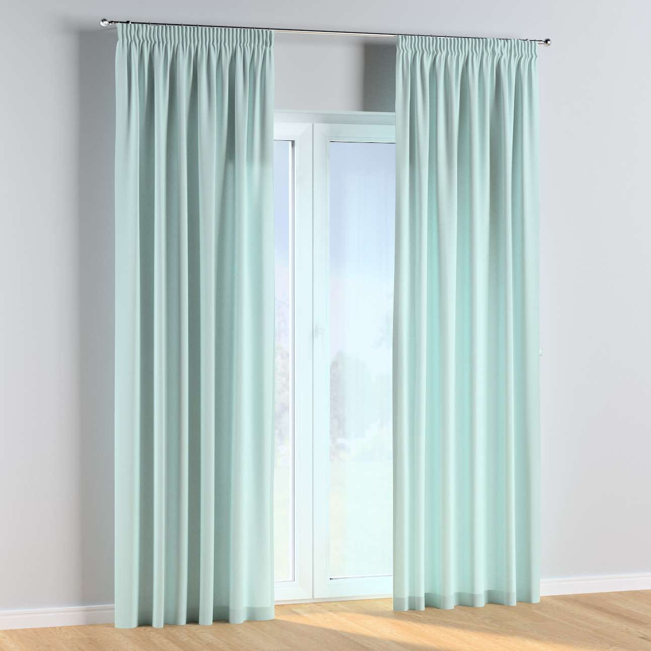 Draperie Cotton Story Pencil Albastru, 130 x 260 cm (1)