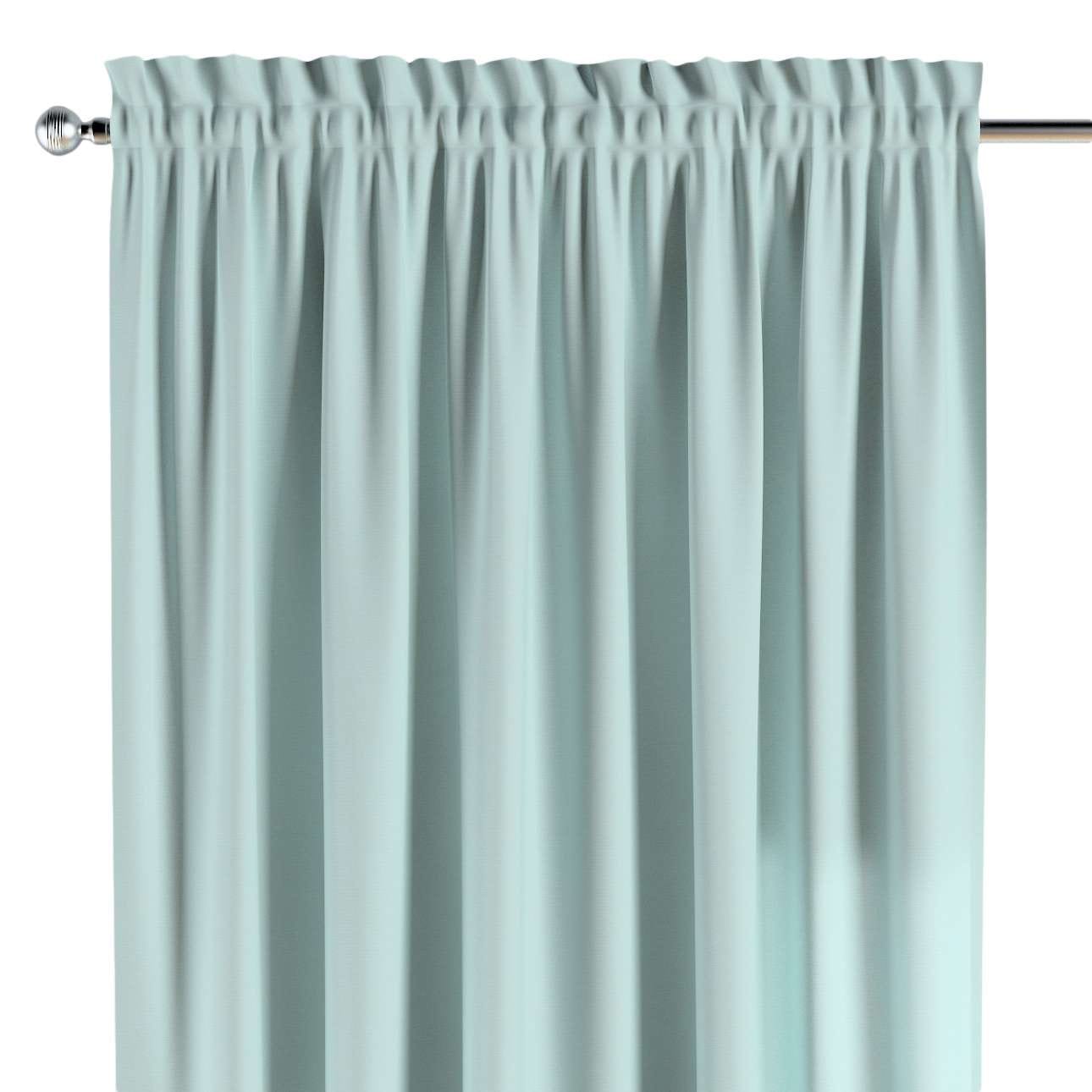 Draperie Cotton Story Slot Albastru, 130 x 260 cm