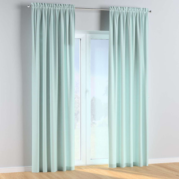 Draperie Cotton Story Slot Albastru, 130 x 260 cm (1)