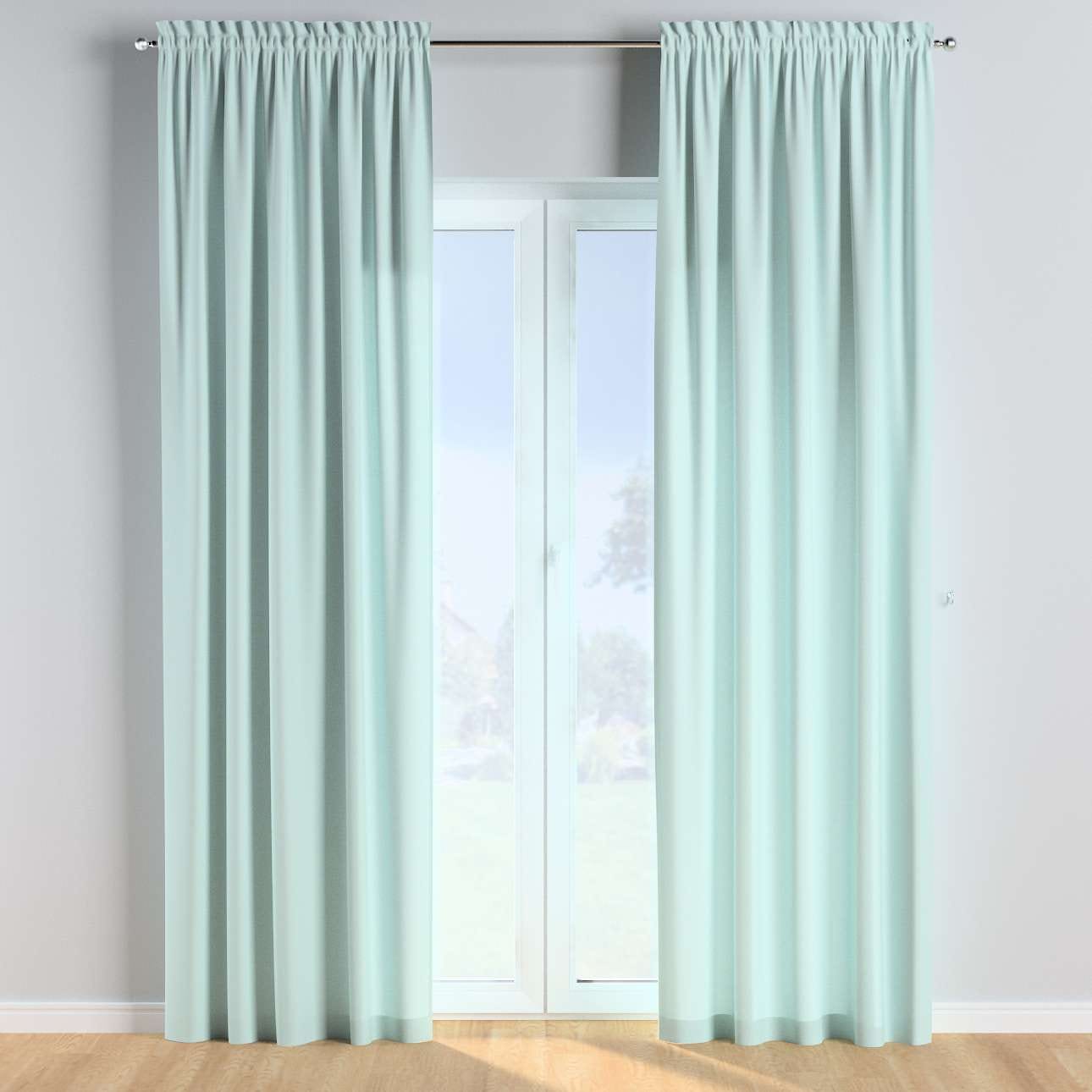 Draperie Cotton Story Slot Albastru, 130 x 260 cm (2)