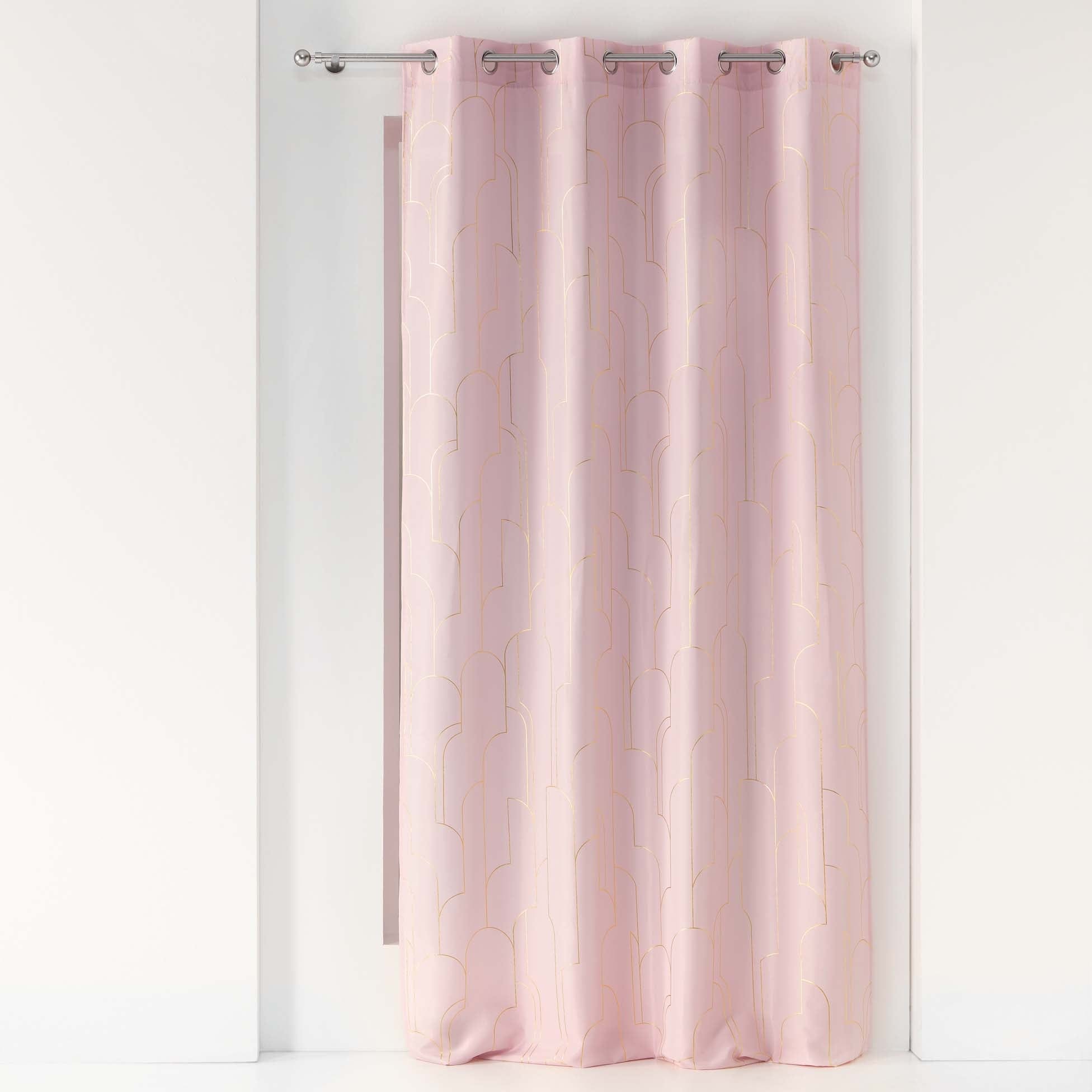 Draperie Domea Auriu / Roz, 140 x 260 cm
