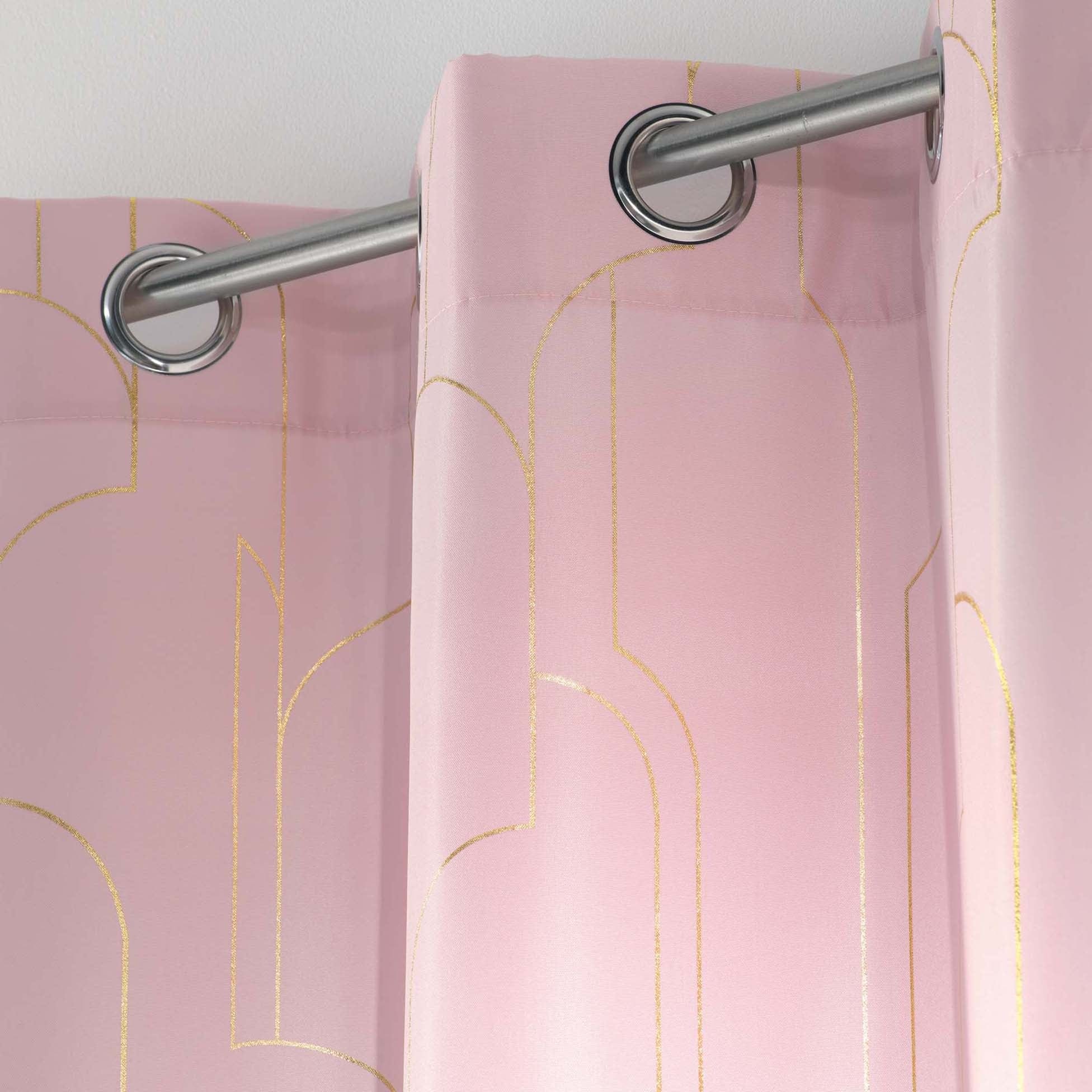 U10 Draperie Domea Auriu / Roz, 140 x 260 cm