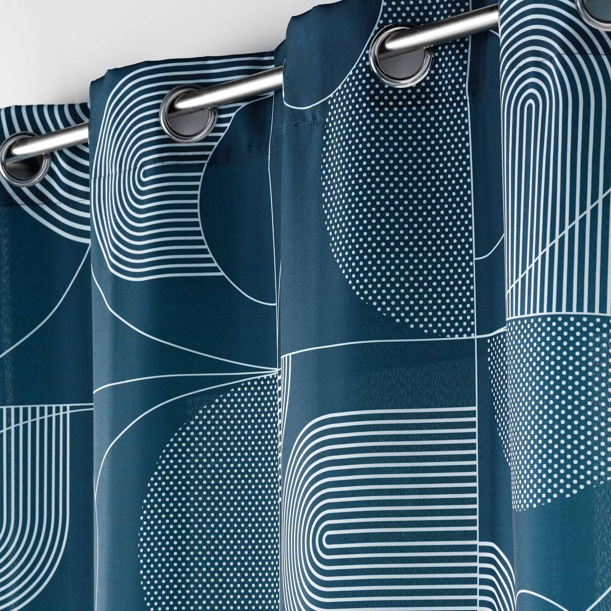 U10 Draperie Esquisse Albastru Inchis, 140 x 280 cm