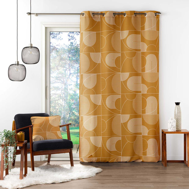 U10 Draperie Esquisse Camel, 140 x 260 cm