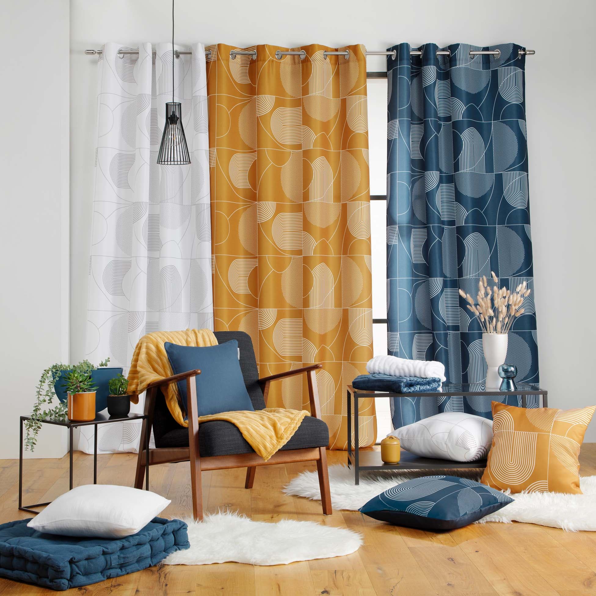 U10 Draperie Esquisse Camel, 140 x 260 cm