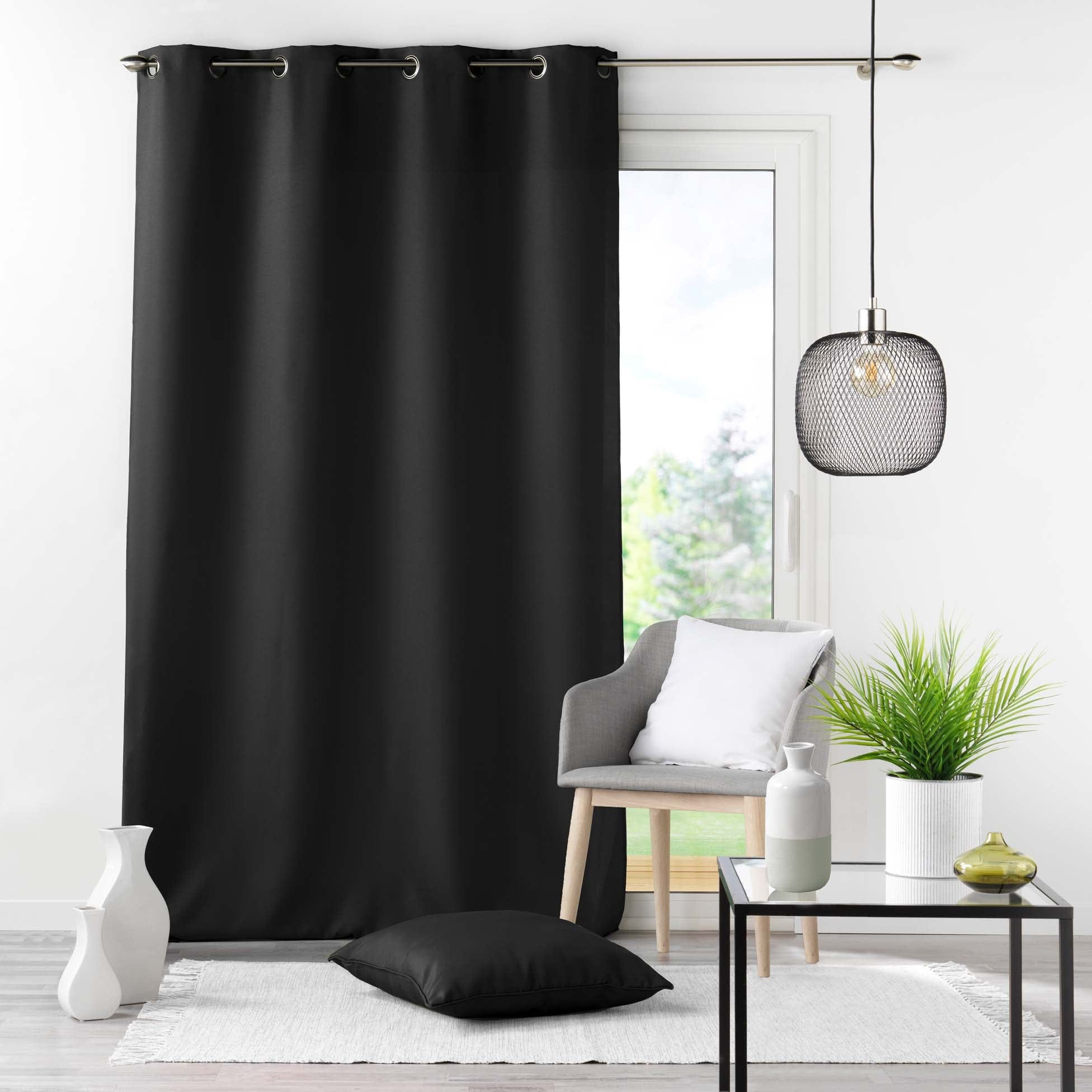 U10 Draperie Essentiel Negru, 140 x 260 cm