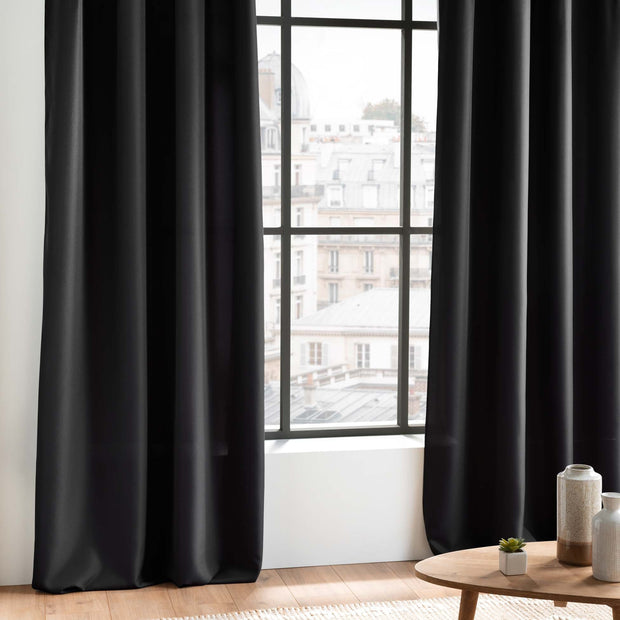 U10 Draperie Essentiel Negru, 140 x 280 cm