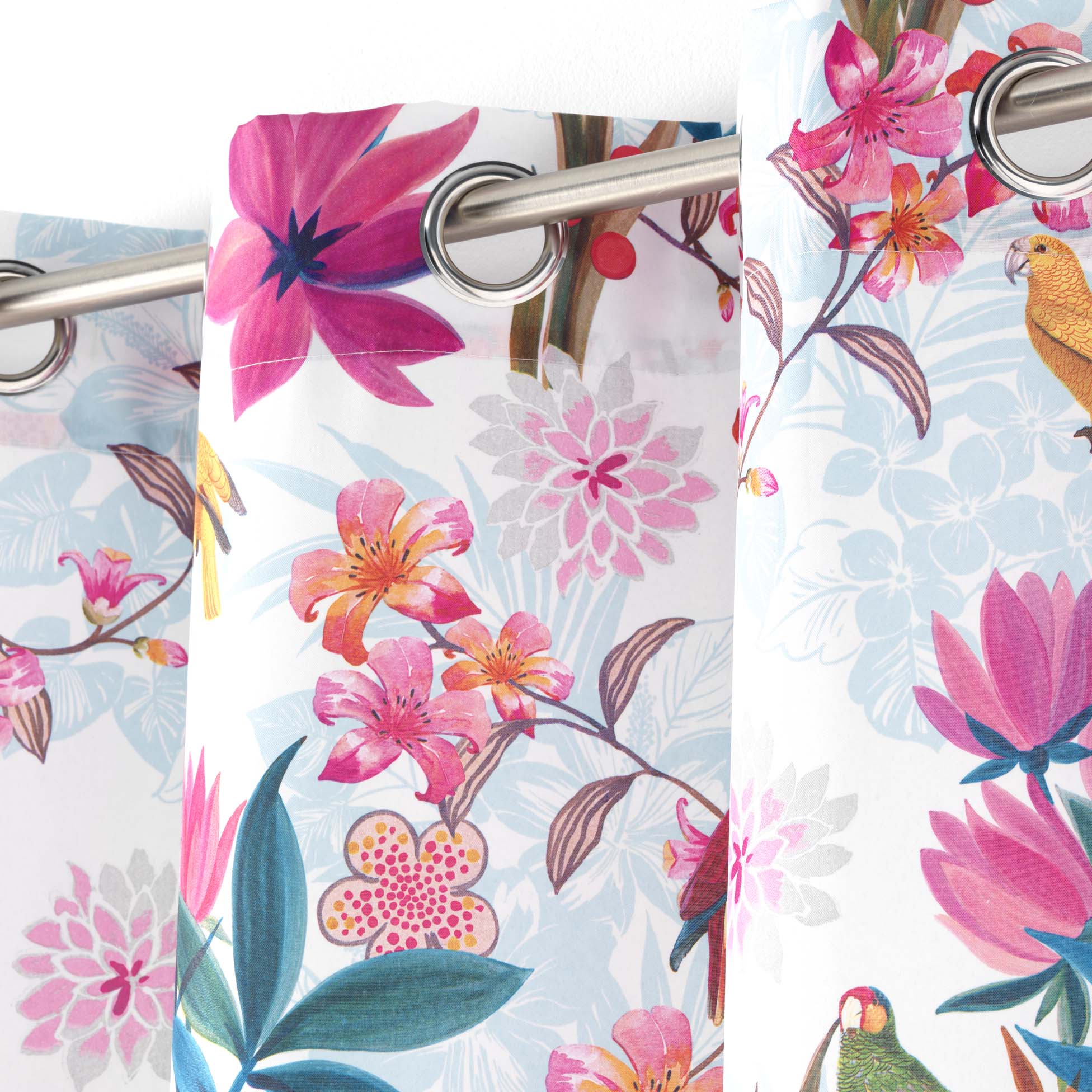 Draperie Exotic Paradise Alb, 140 x 260 cm (2)