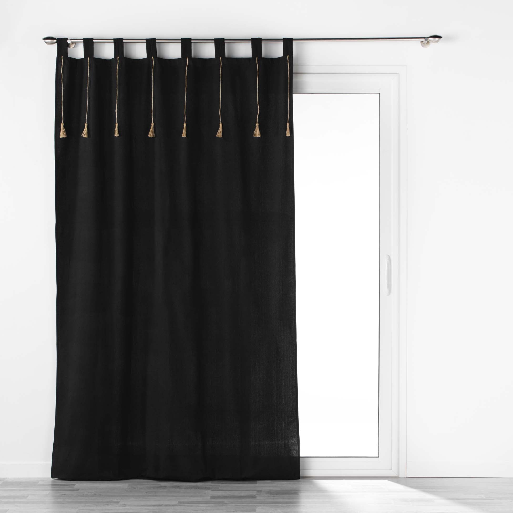 Draperie Filine Negru, 140 x 240 cm