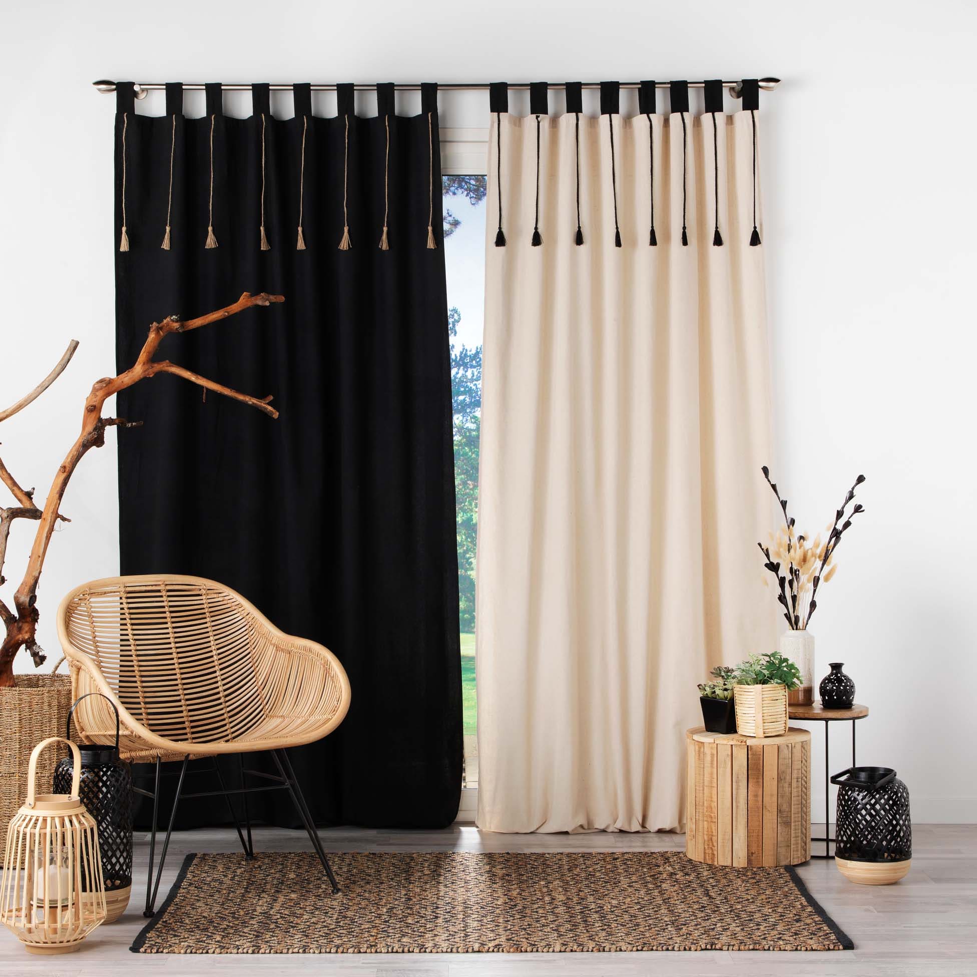 Draperie Filine Negru, 140 x 240 cm (1)