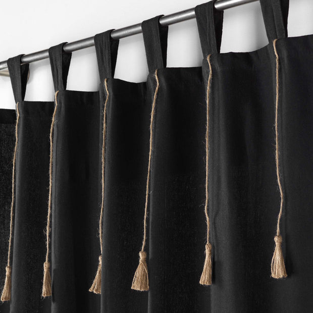 U10 Draperie Filine Negru, 140 x 240 cm