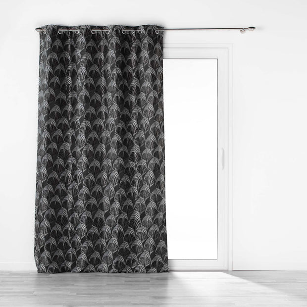 Draperie Floriani Negru, 140 x 260 cm