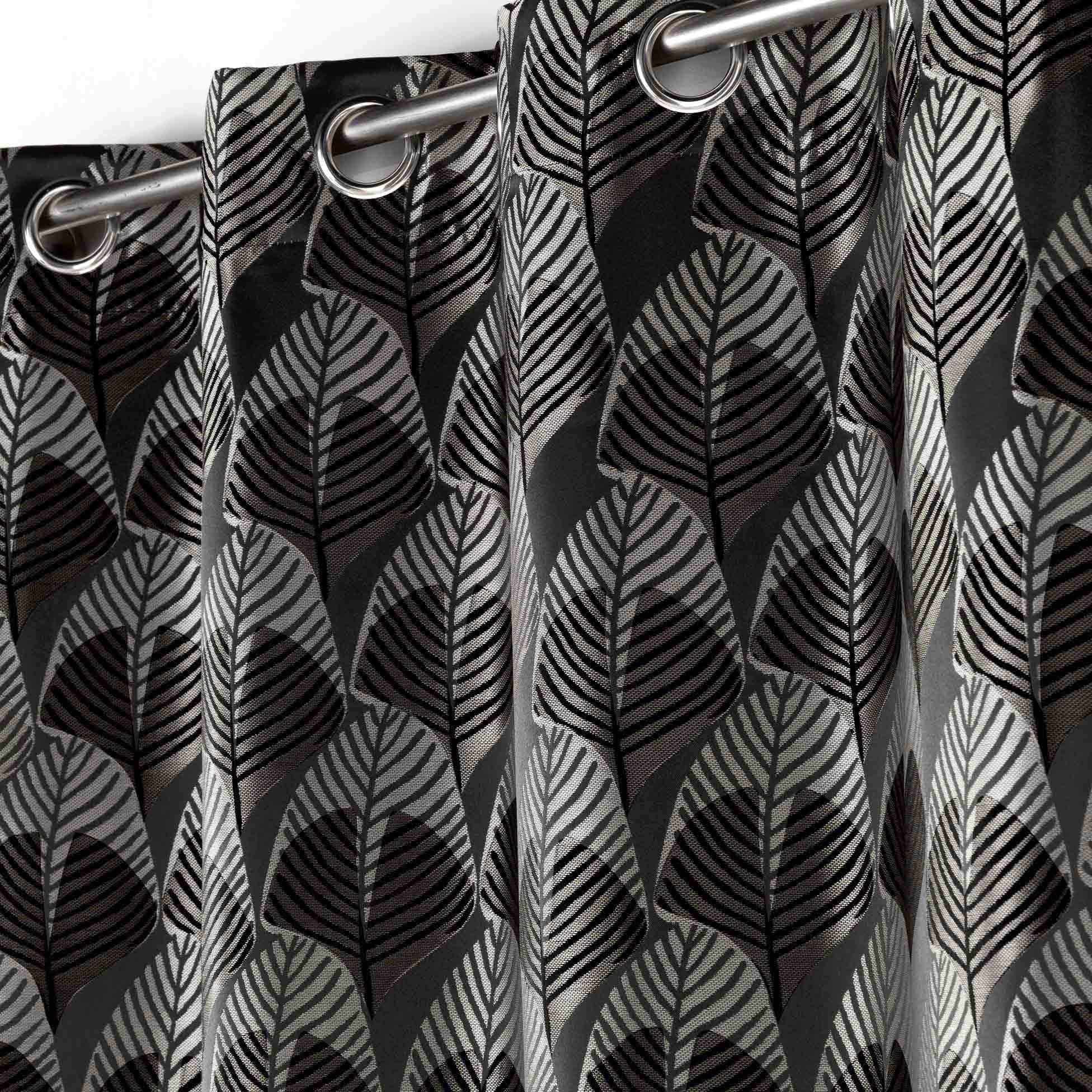 U10 Draperie Floriani Negru, 140 x 260 cm