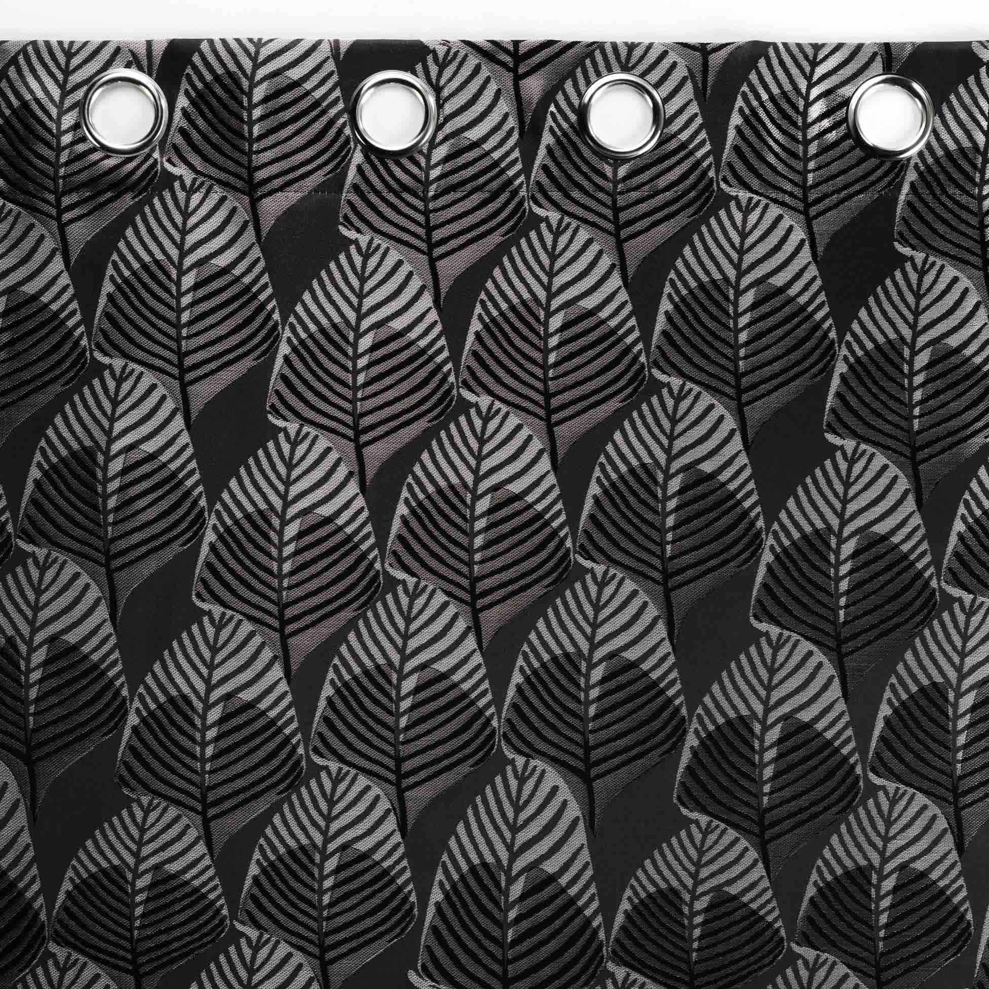 Draperie Floriani Negru, 140 x 260 cm (3)