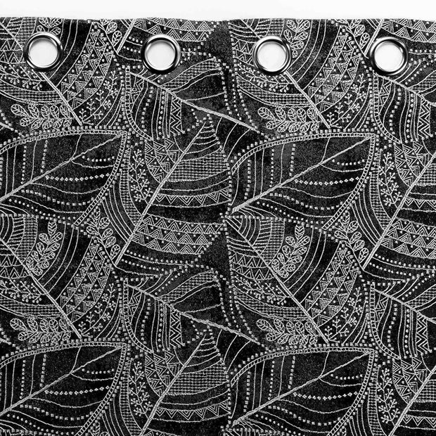 U10 Draperie Floriss Negru, 140 x 260 cm