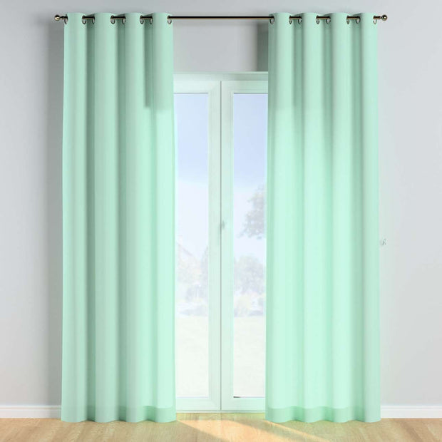 Draperie Happiness Poly Eyelet Verde, 130 x 260 cm (1)