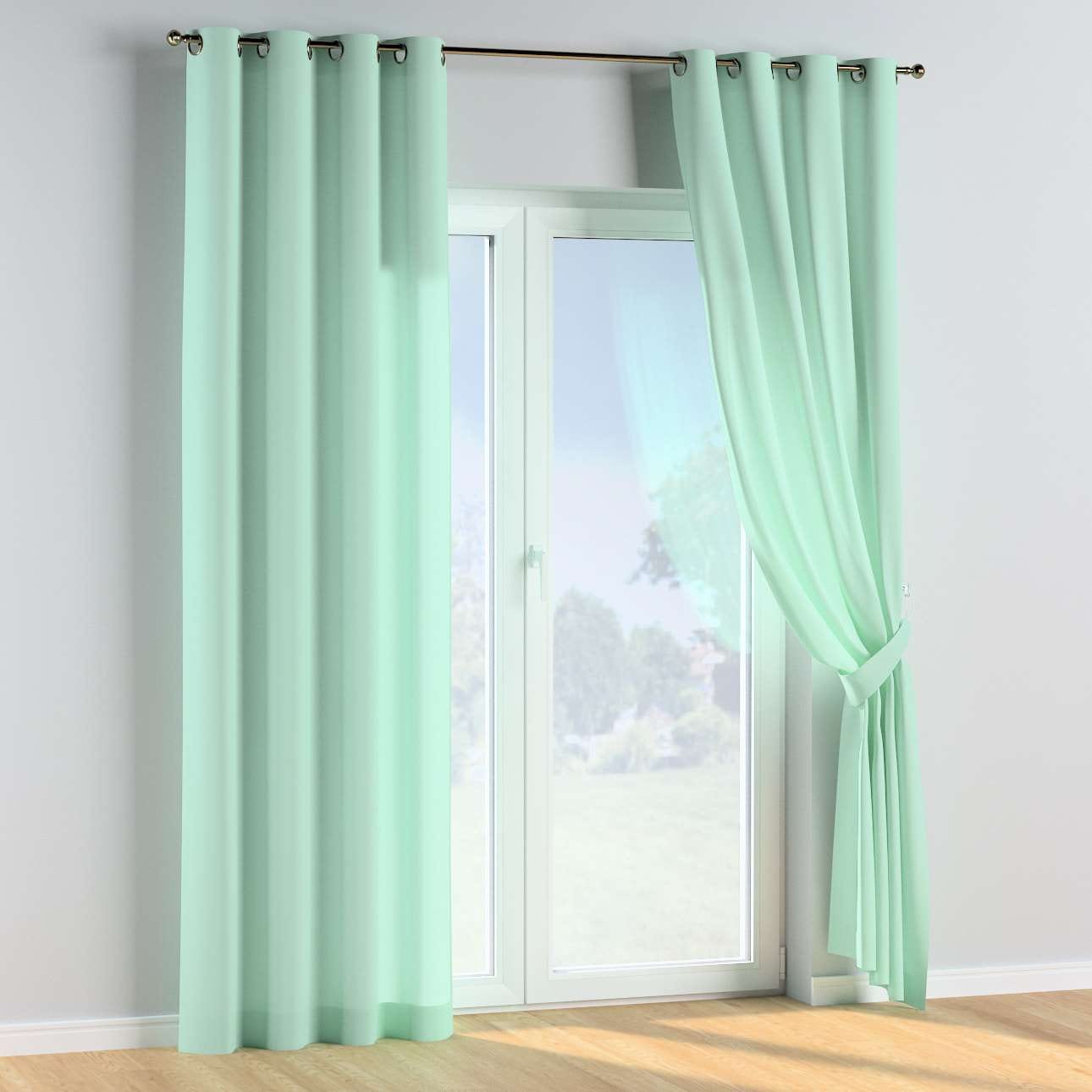Draperie Happiness Poly Eyelet Verde, 130 x 260 cm (2)