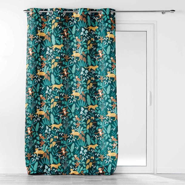 U10 Draperie Jungle Story Albastru Inchis, 140 x 260 cm
