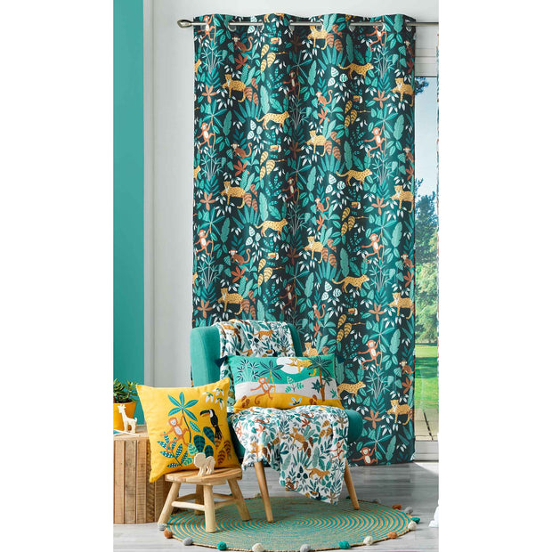Draperie Jungle Story Albastru Inchis, 140 x 260 cm (3)