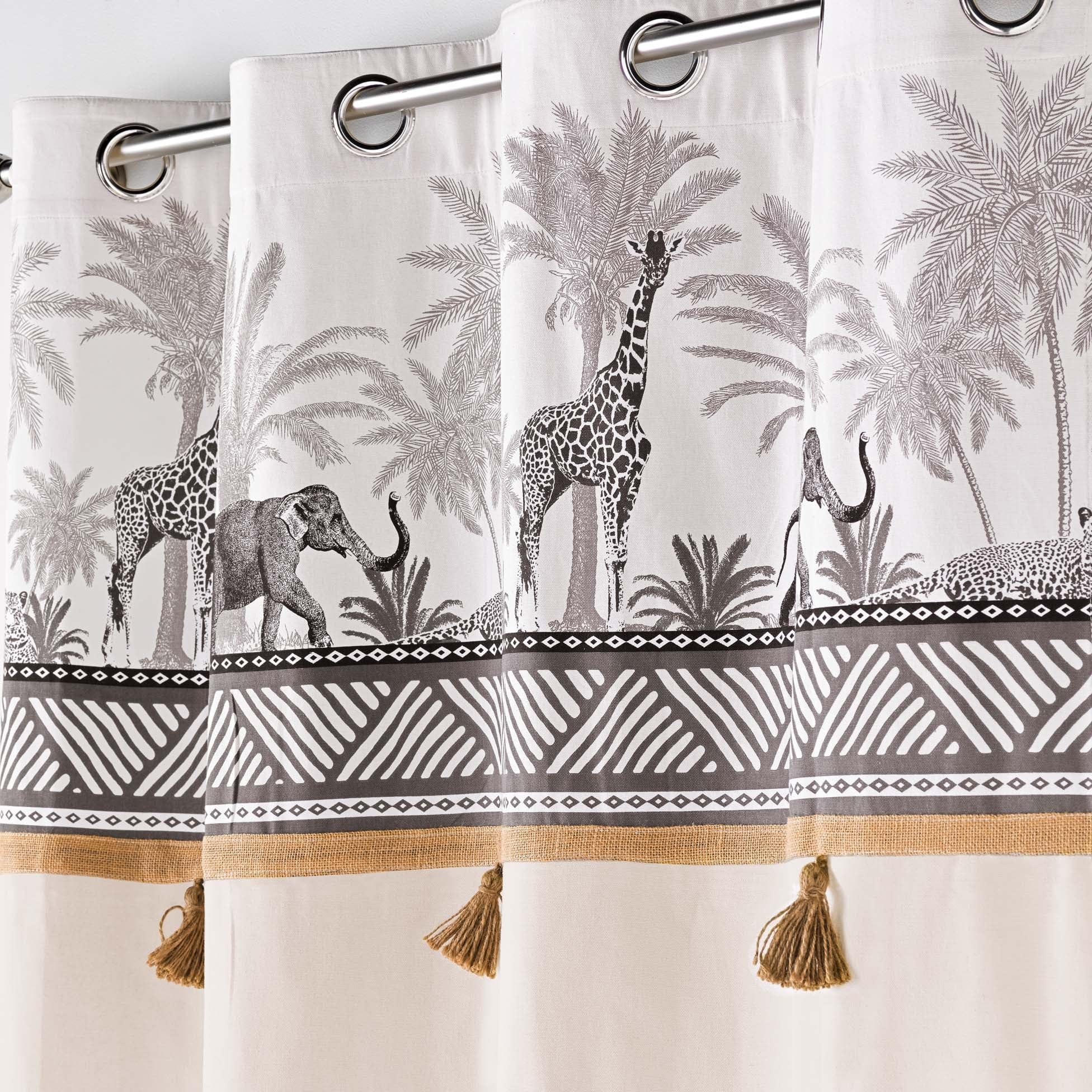 Draperie Kenya Lodge Ivoir, 140 x 240 cm (2)