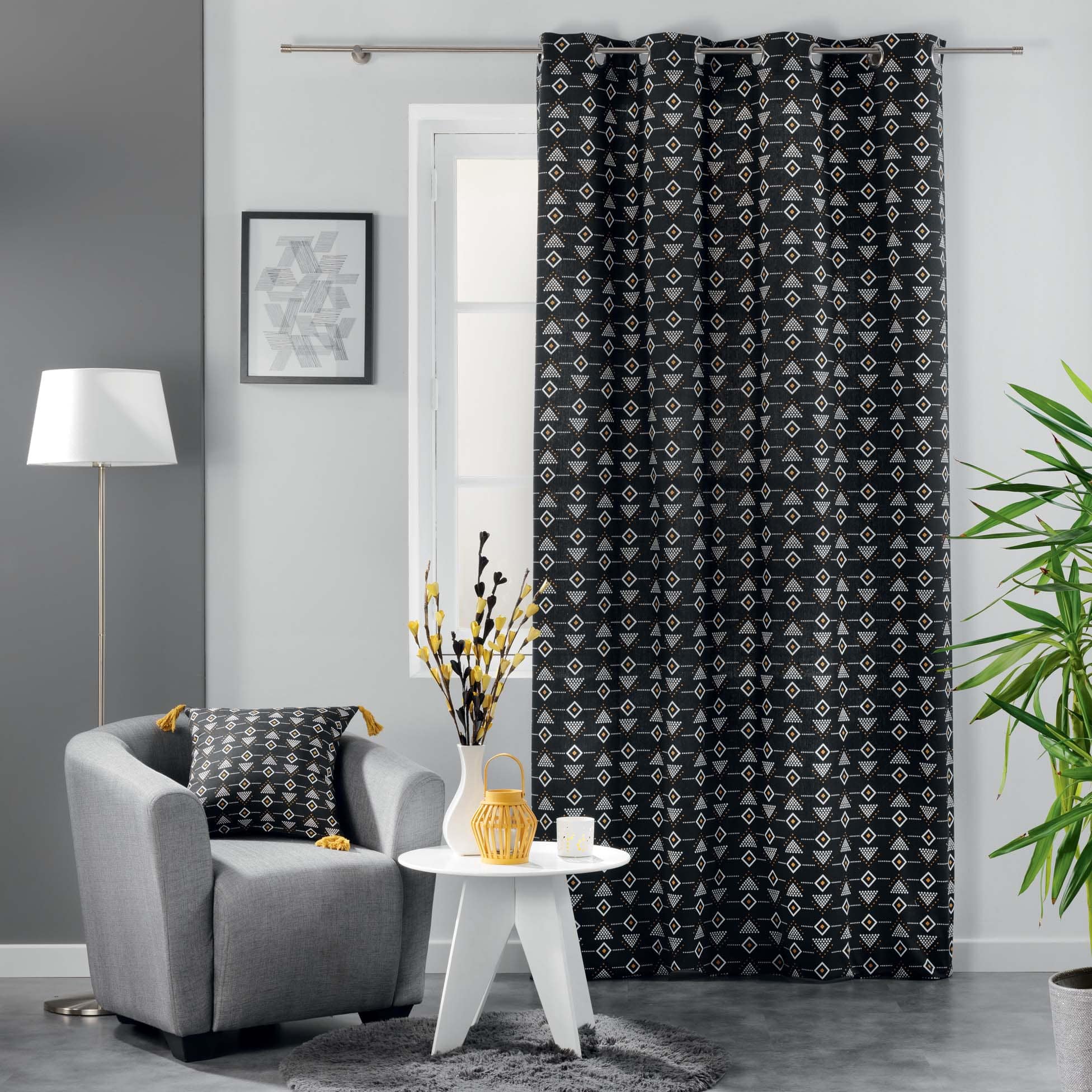 Draperie Letiko Negru, 140 x 240 cm (1)