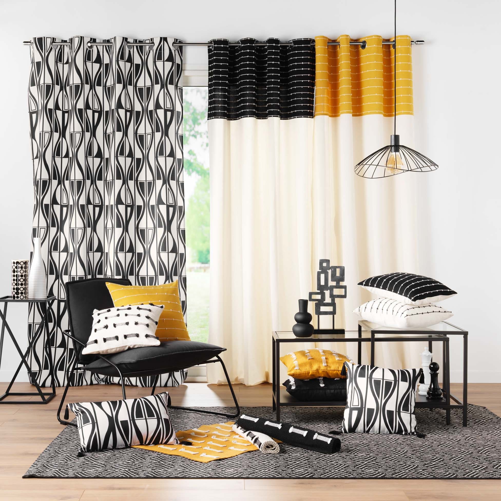 Draperie Linechic Ivoir, 140 x 240 cm (2)