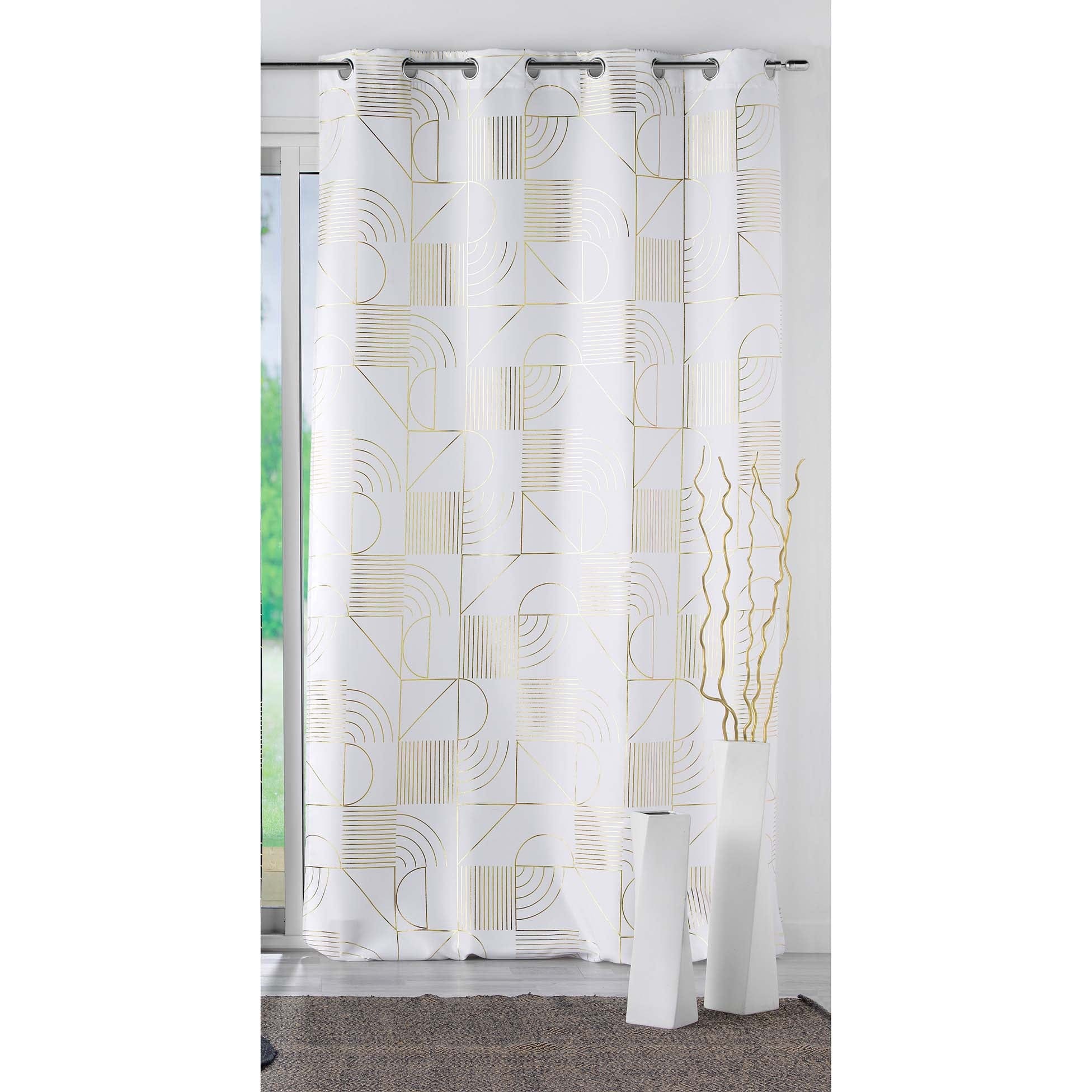 Draperie Lineor Alb / Auriu, 140 x 260 cm (3)