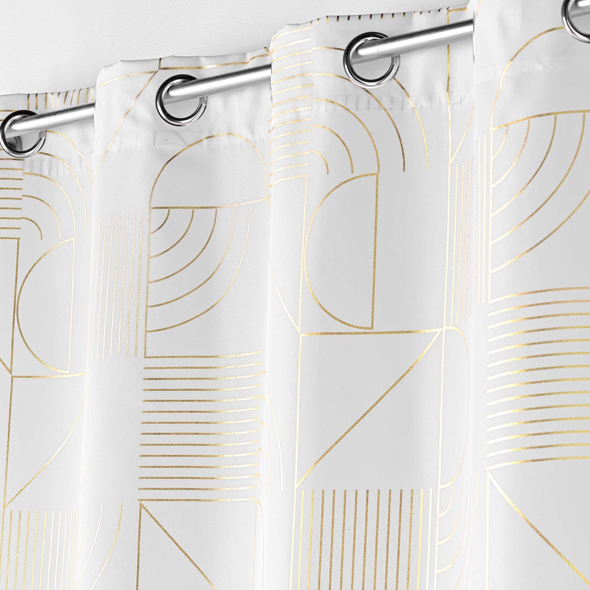 Draperie Lineor Alb / Auriu, 140 x 260 cm (4)