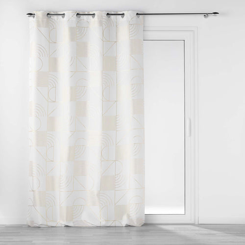 Draperie Lineor Alb / Auriu, 140 x 260 cm
