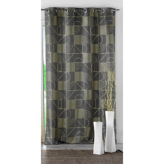 U10 Draperie Lineor Antracit / Auriu, 140 x 260 cm