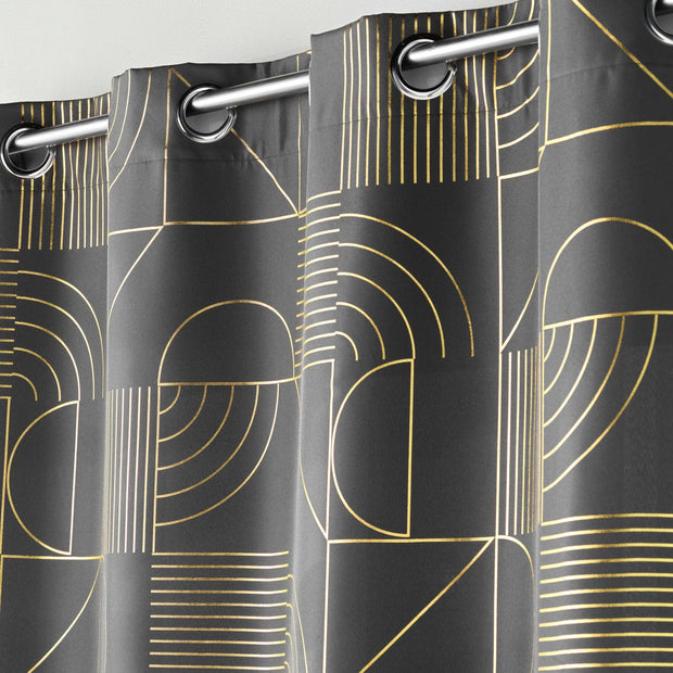 U10 Draperie Lineor Antracit / Auriu, 140 x 260 cm