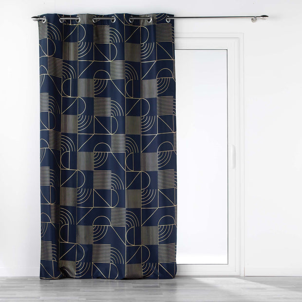 U10 Draperie Lineor Bleumarin / Auriu, 140 x 260 cm