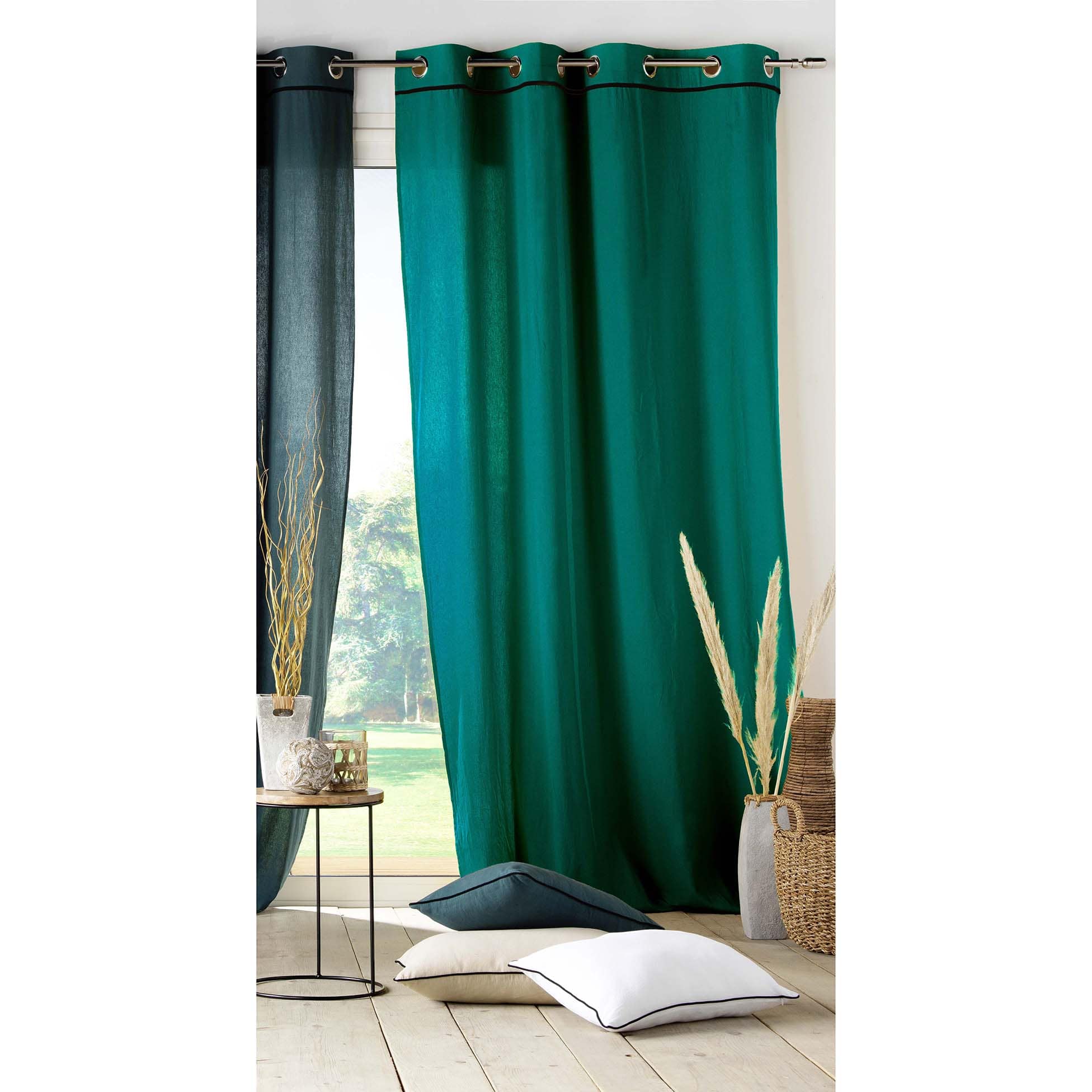 U10 Draperie Linette Verde, 135 x 240 cm