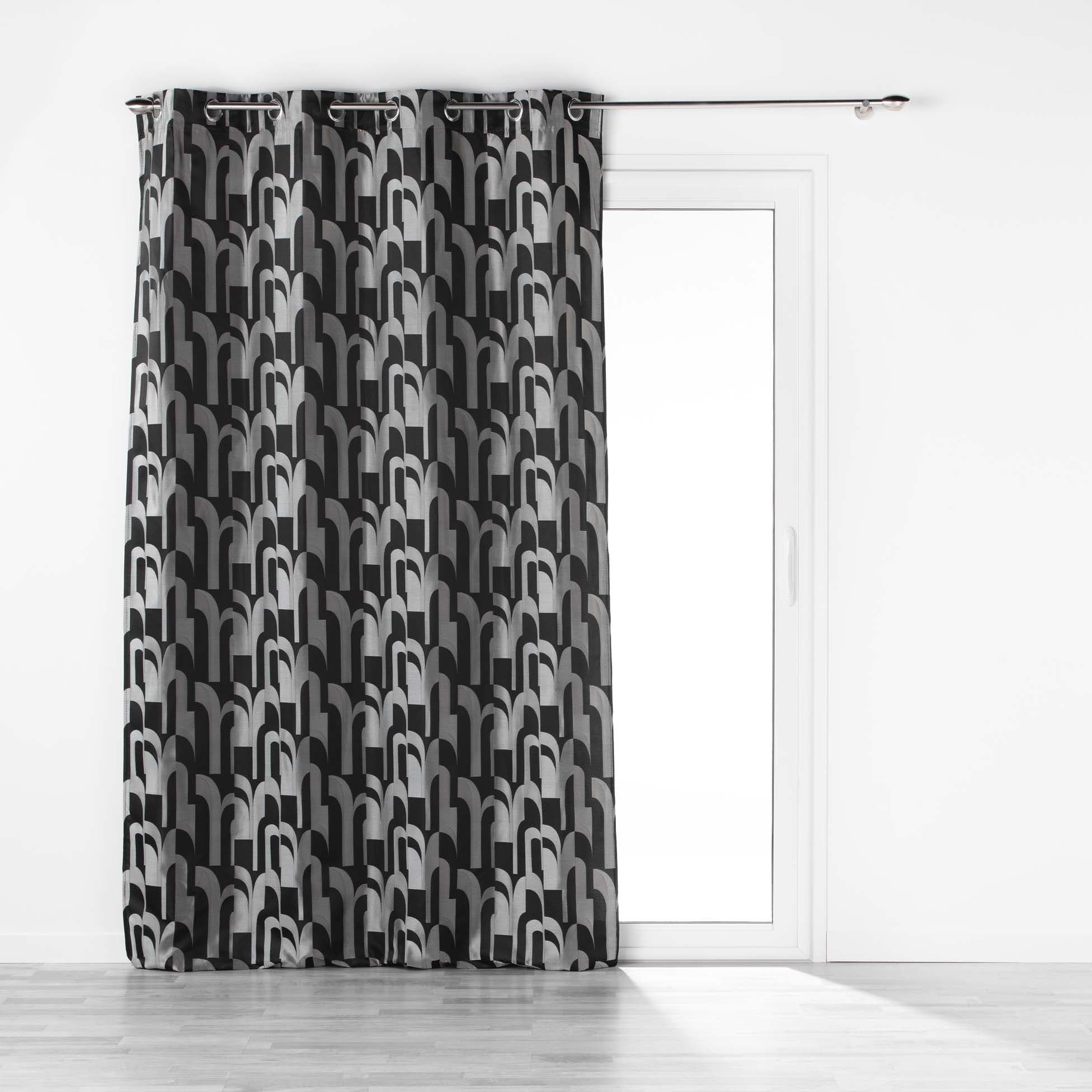 Draperie Medicis Negru, 140 x 260 cm