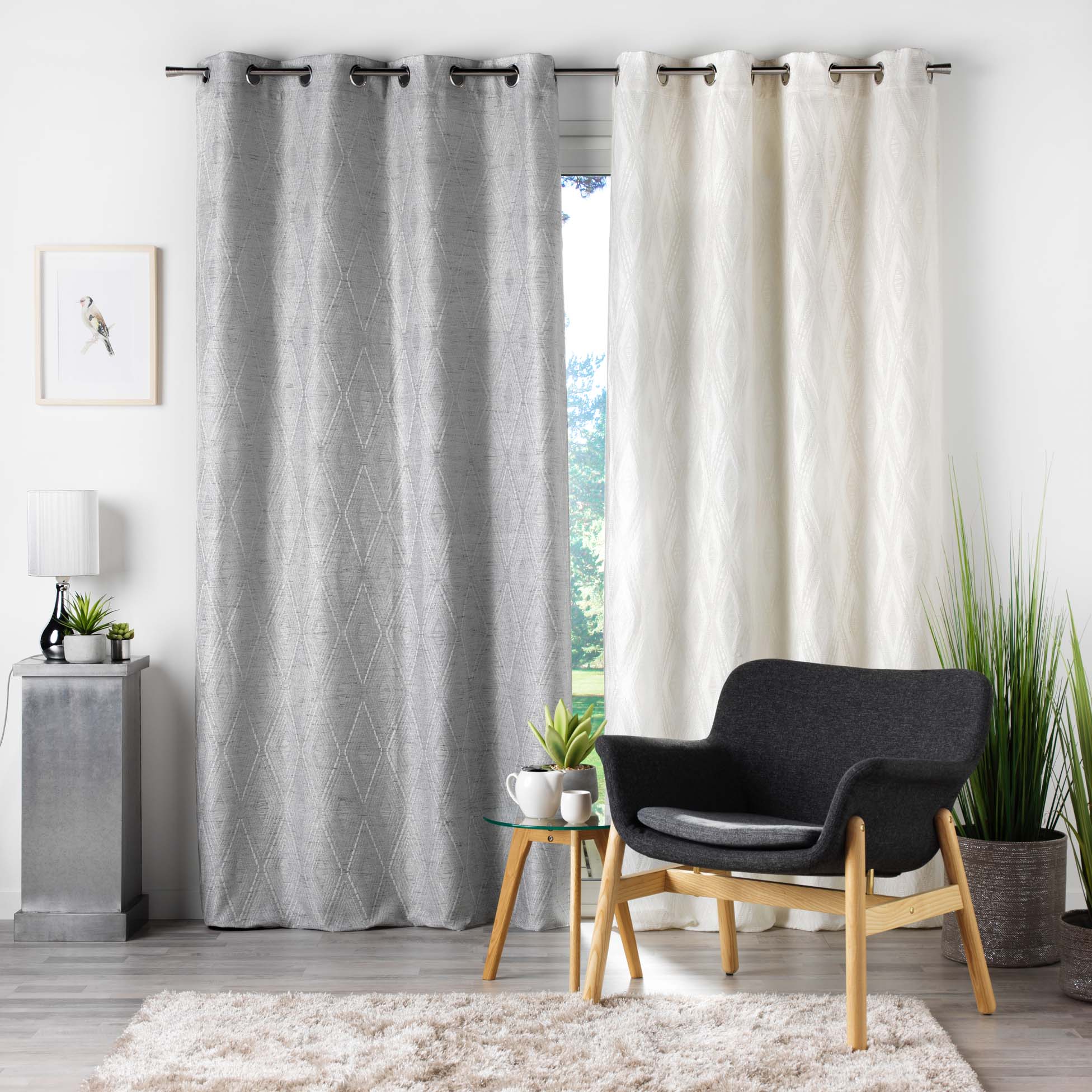 Draperie Mezaline Gri, 140 x 260 cm (1)